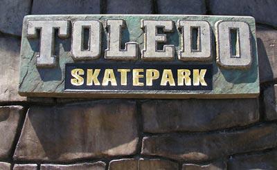 Toledo Skate Park sign